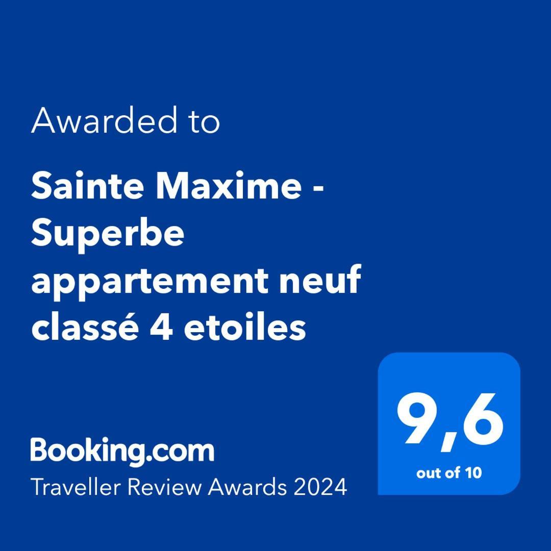 Sainte Maxime - Superbe Appartement Neuf Classe 4 Etoiles 外观 照片